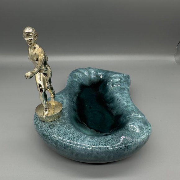 Vintage bowling ashtray blue - Picture 4 of 7